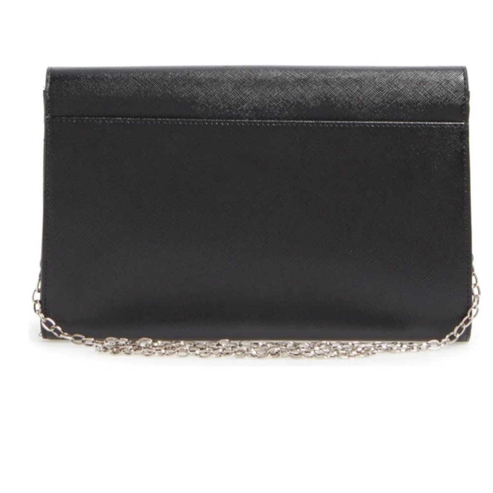 Halogen Textured Leather Clutch